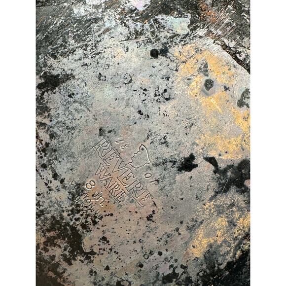 Vintage Revere Ware Copper Clad 8" Skillet Frying‎ Pan Process Patent - Picture 6 of 7